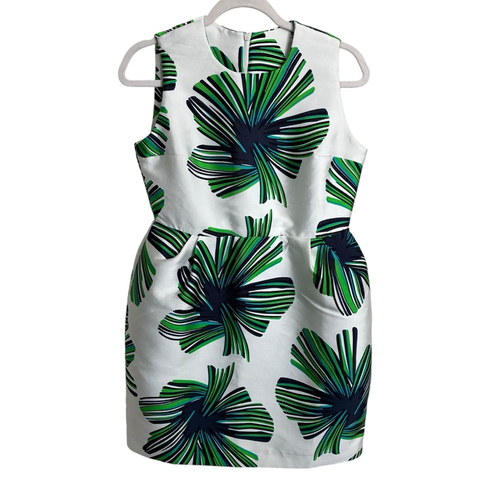 CC & DD - Tropical Sleeveless Dress with Bold Leaf Design - L - Picture 2 of 12
